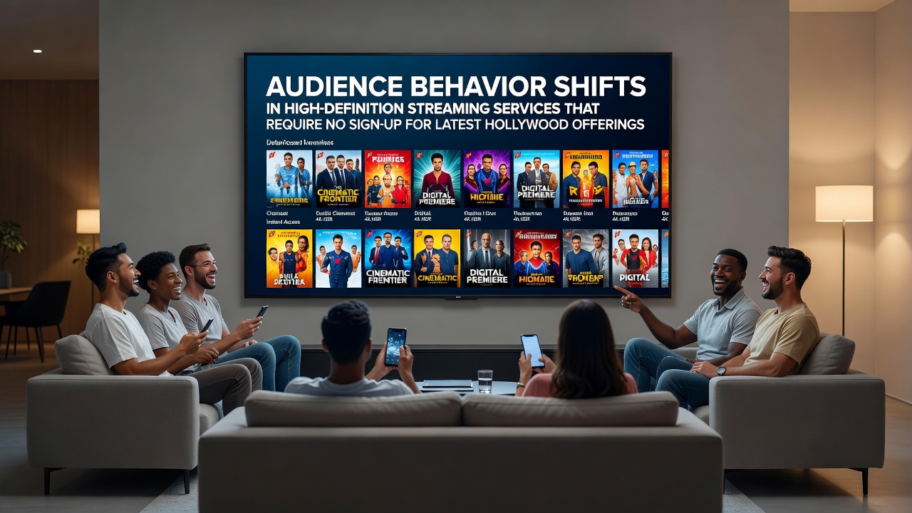 Viewers browsing high-definition streaming options for recent Hollywood releases on registration-free platforms
