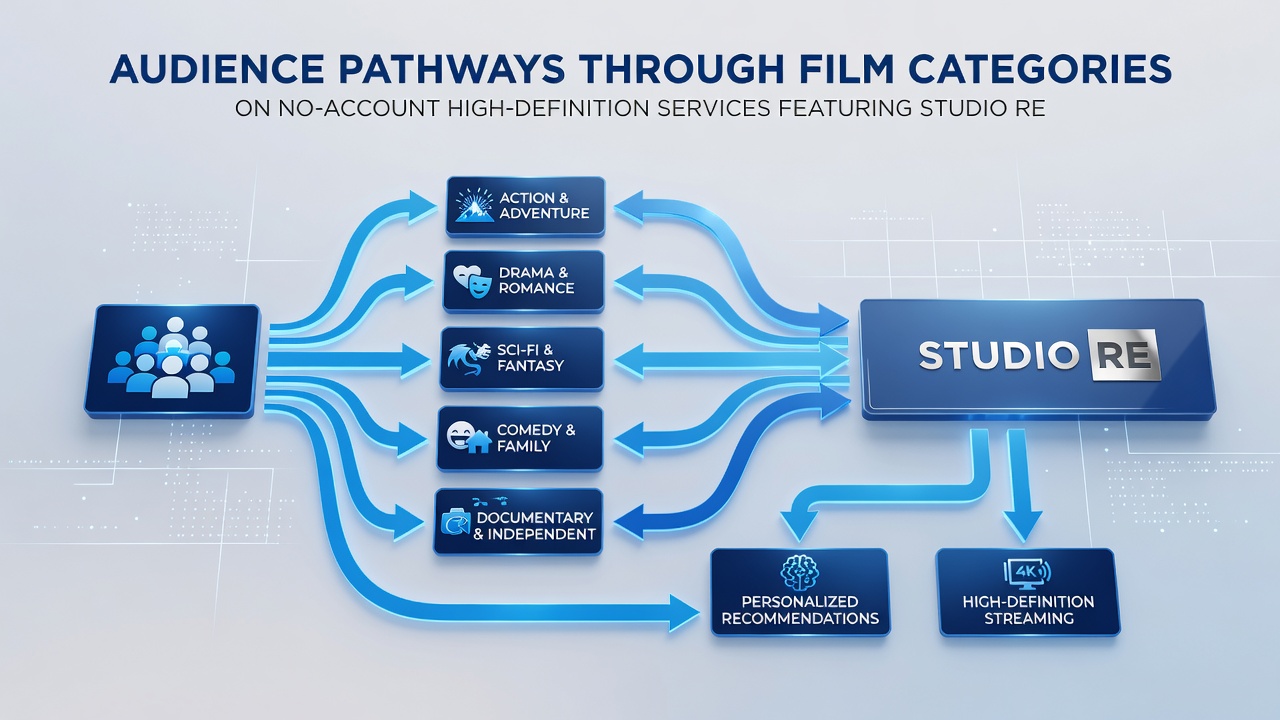 Chart showing genre migration trends in account-free streaming