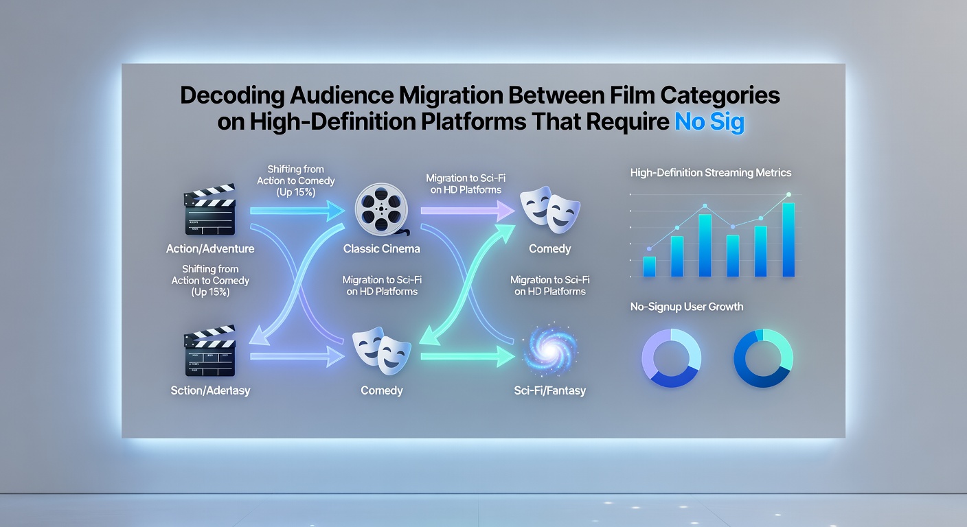 Chart showing cross-genre viewing transitions on ad-supported HD services