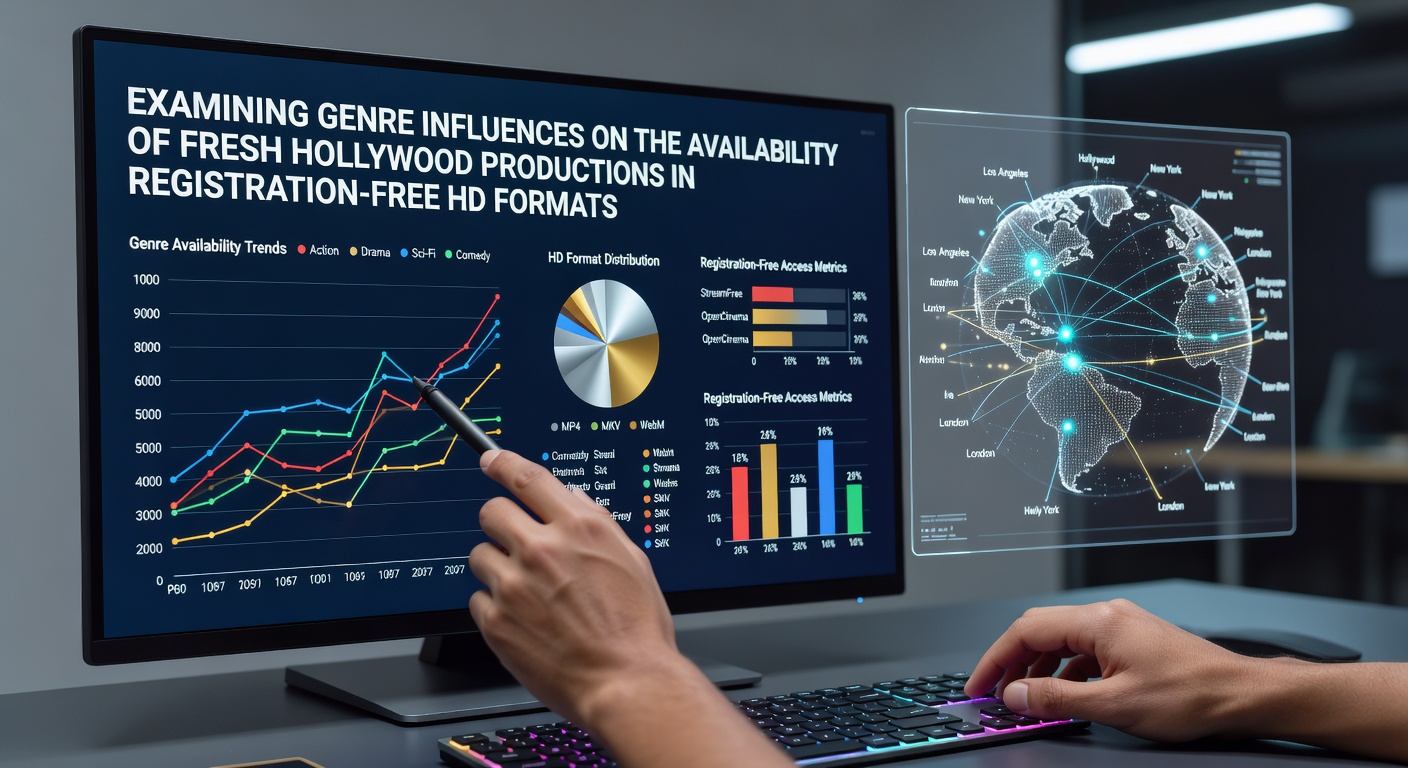 Chart showing genre distribution of recent Hollywood films on registration-free HD platforms
