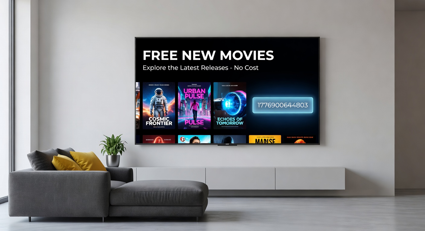 Device screens showing live channels and on-demand recent movie selections on AVOD apps