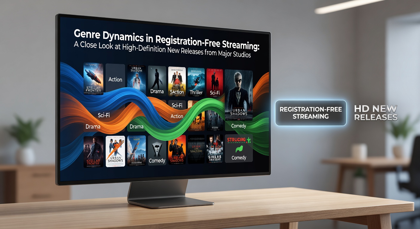 High-definition streaming interface displaying recent major studio releases across multiple genres