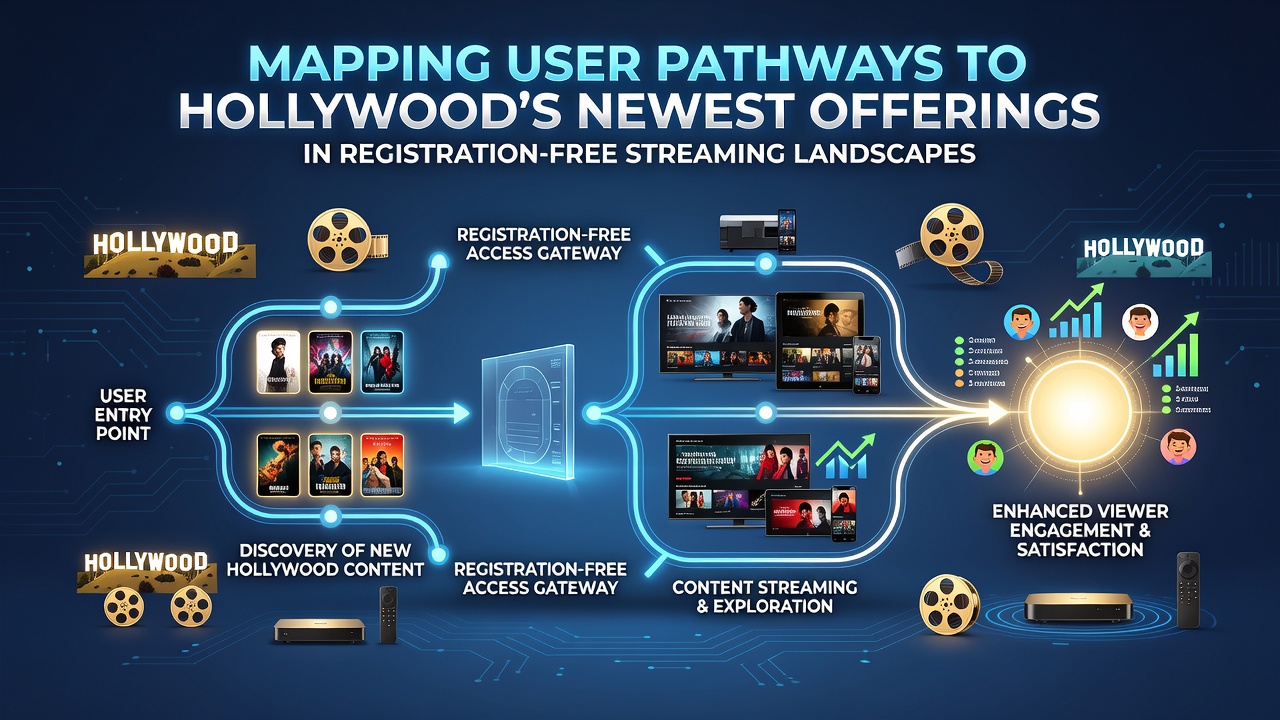 Detailed view of user selection flow highlighting category filters and thumbnail interactions on ad-supported HD streaming sites
